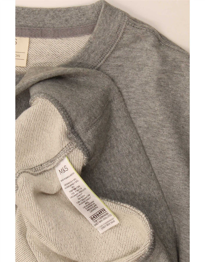Мужской свитер Marks & Spencer 3XL, серый хлопок