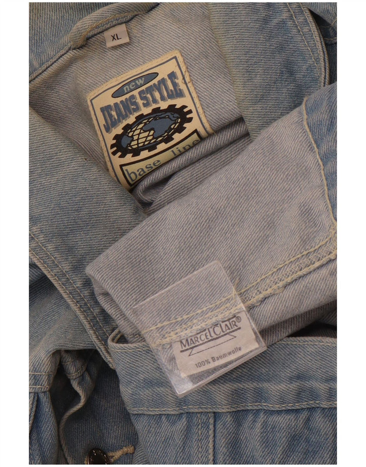 Мужской джинсовый жилет MARCEL CLAIR UK 42 XL, синий хлопок