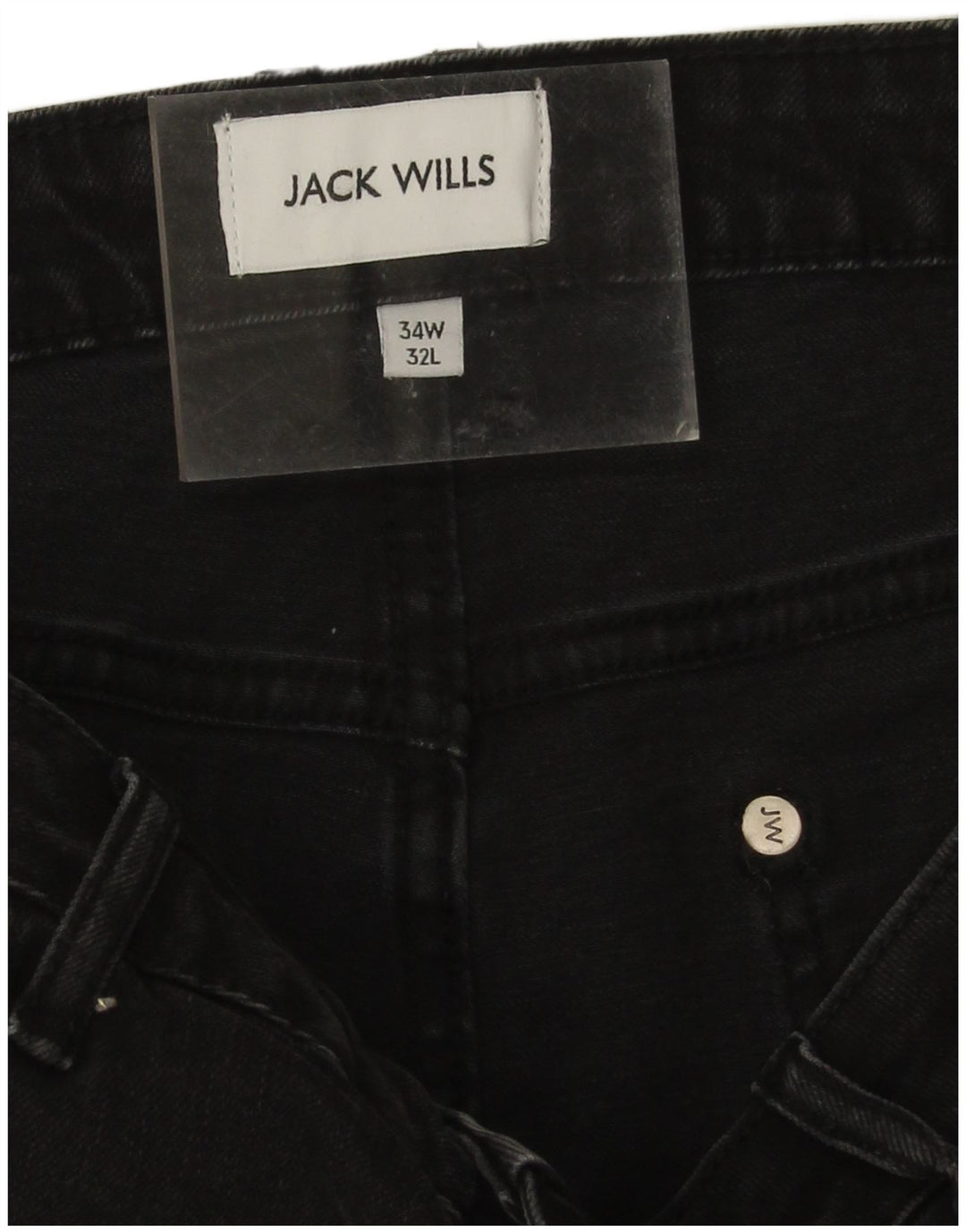 Мужские узкие джинсы Jack Wills W34 L29, черный хлопок