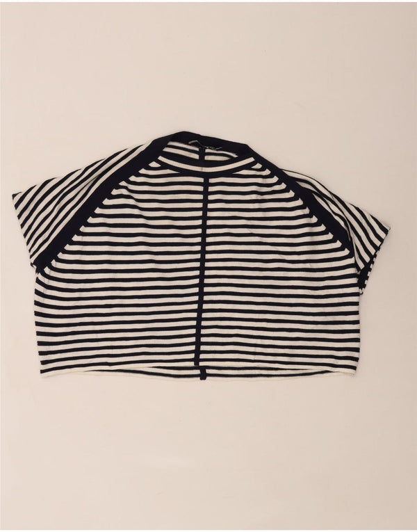 Женский укороченный джемпер-пончо Karen Millen UK 10, маленький темно-синий морской цвет