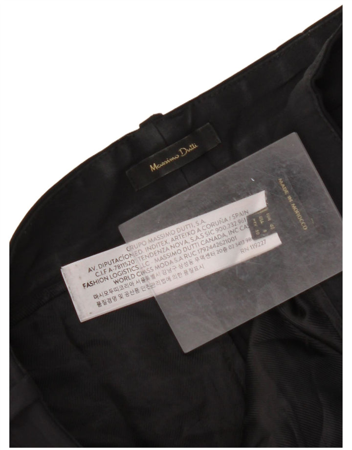MASSIMO DUTTI Женские брюки костюмные прямые EU 40 Medium W30 L27 Черный