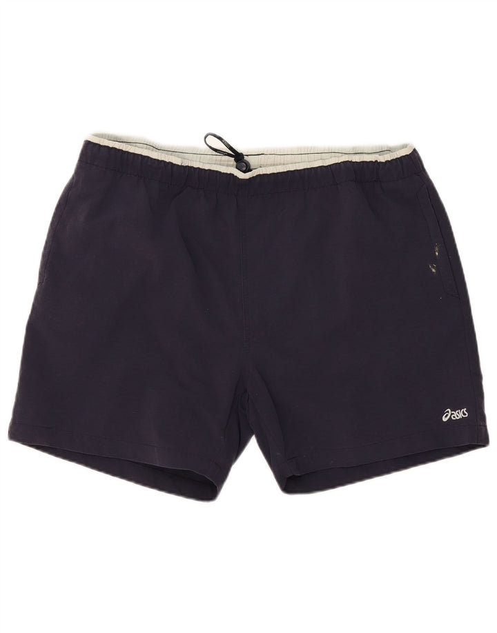 Мужские спортивные шорты с рисунком Asics 2XL темно-синие
