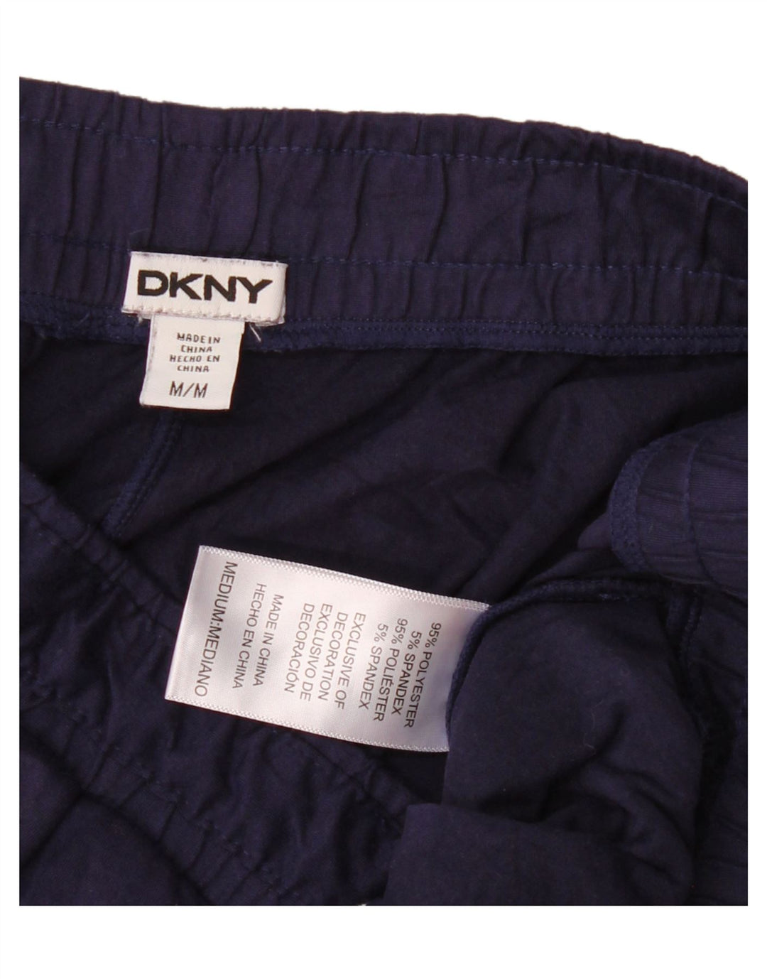 Женские спортивные брюки Dkny UK 12, средний темно-синий, полиэстер