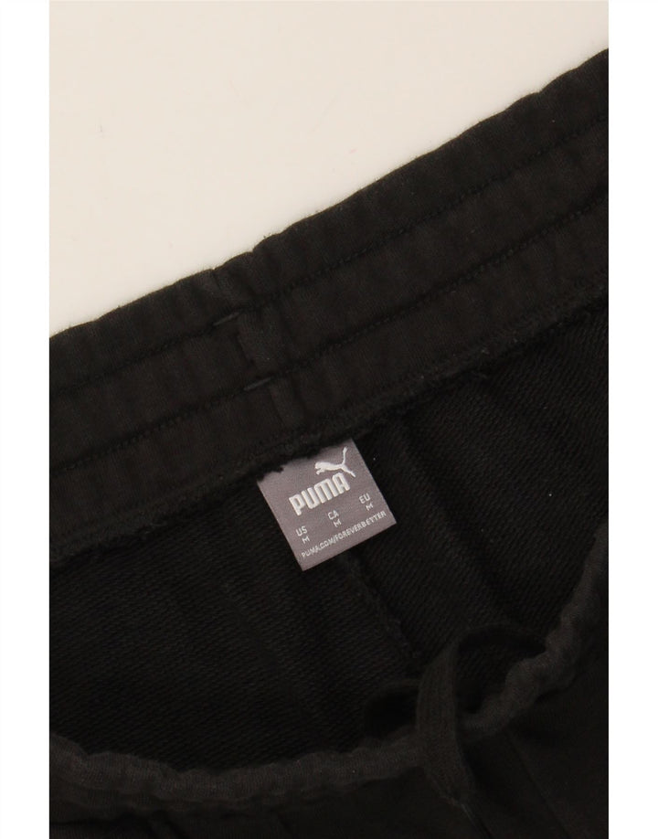 PUMA Womens Tracksuit Trousers Joggers UK 12 Medium Black Vintage Puma and Second-Hand Puma from Messina Hembry 