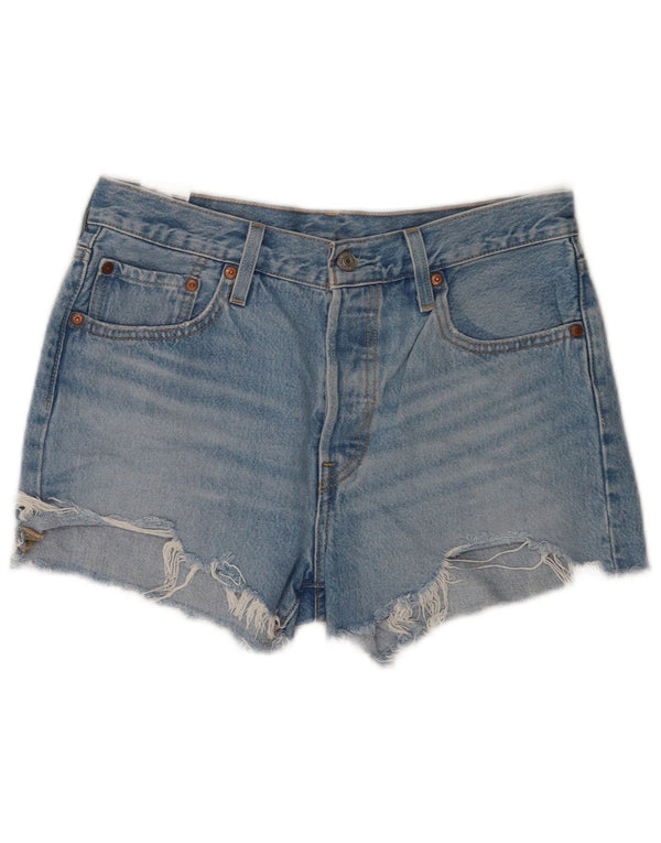 Женские джинсовые шорты Levi's 501 W28, средний синий, хлопок