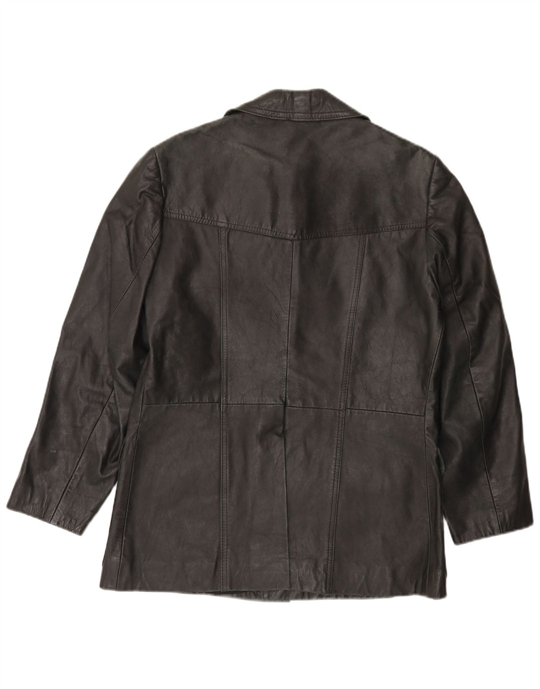 Мужская кожаная куртка VINTAGE UK 38 средний черный