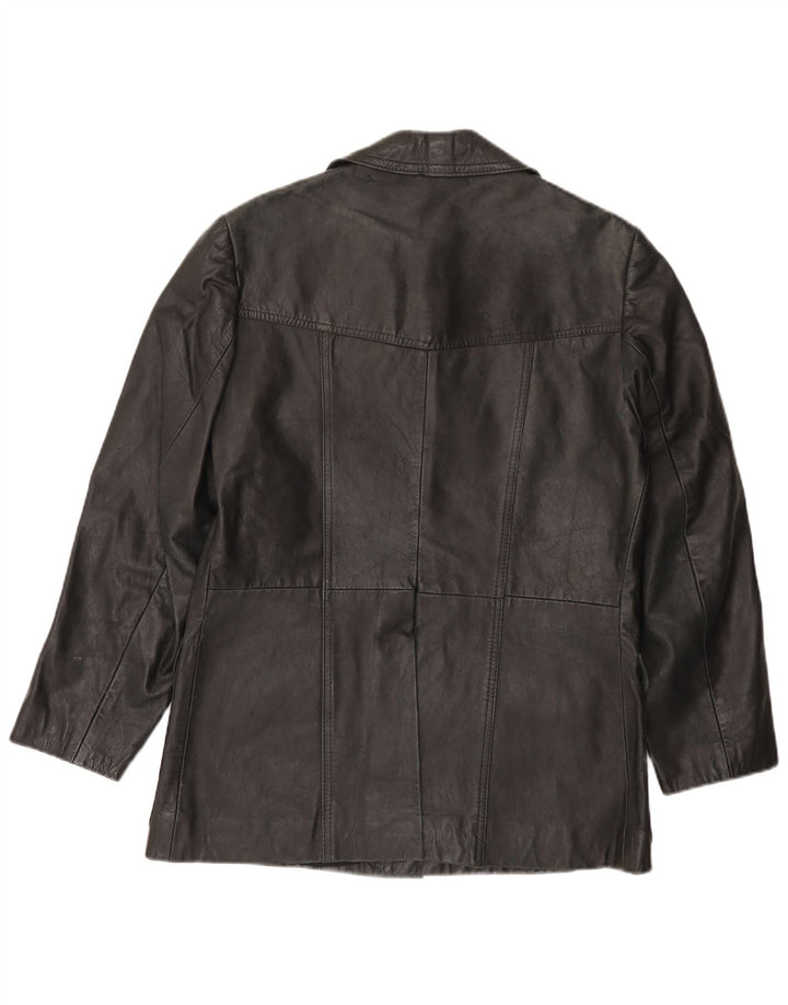 Мужская кожаная куртка VINTAGE UK 38 средний черный