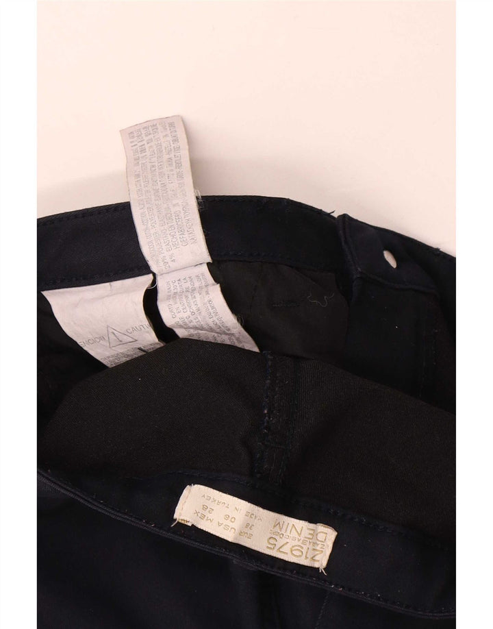 Женские узкие джинсы Zara EU 38 Small W28 L27 Темно-синий полиэстер