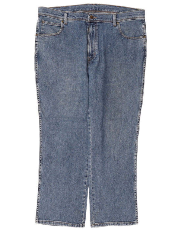 Джинсы мужские прямые WRANGLER W38 L30 синие, хлопок