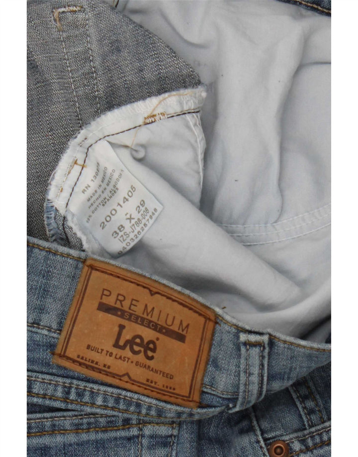 Мужские прямые джинсы Lee W38 L29, синий хлопок