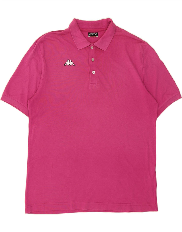 KAPPA Mens Polo Shirt XL Pink Cotton Vintage Kappa and Second-Hand Kappa from Messina Hembry 