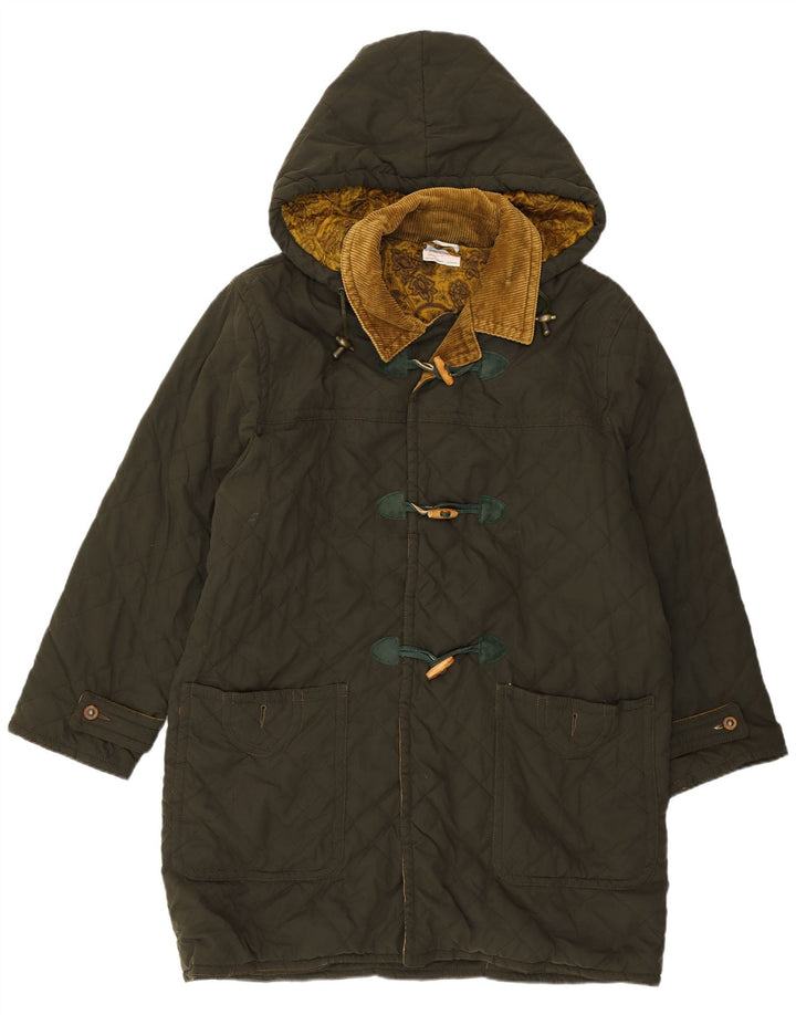 Мужской стеганый дафлкот с капюшоном Blue Notes IT 52 XL Зеленый полиэстер
