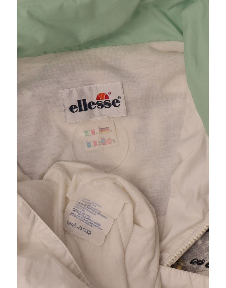 Мужской спортивный костюм Ellesse IT 46, маленький белый, полиэстер с цветными блоками