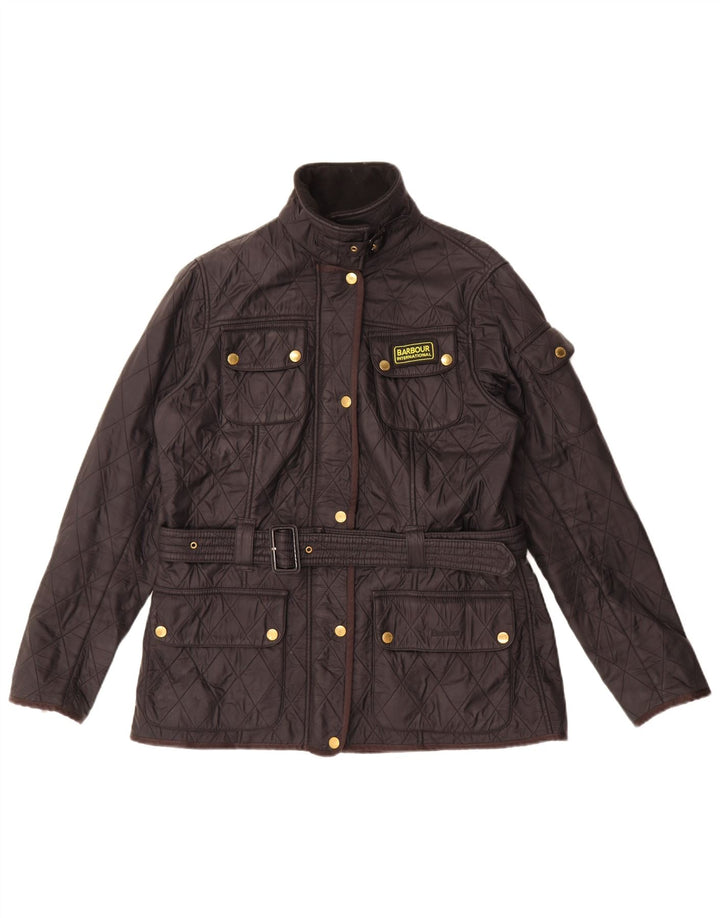 Женская стеганая куртка Barbour UK 14, большая черная