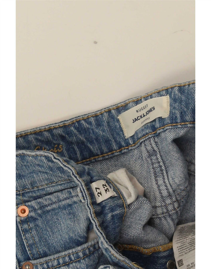 Мужские узкие джинсы Jack & Jones W27 L32, синий хлопок