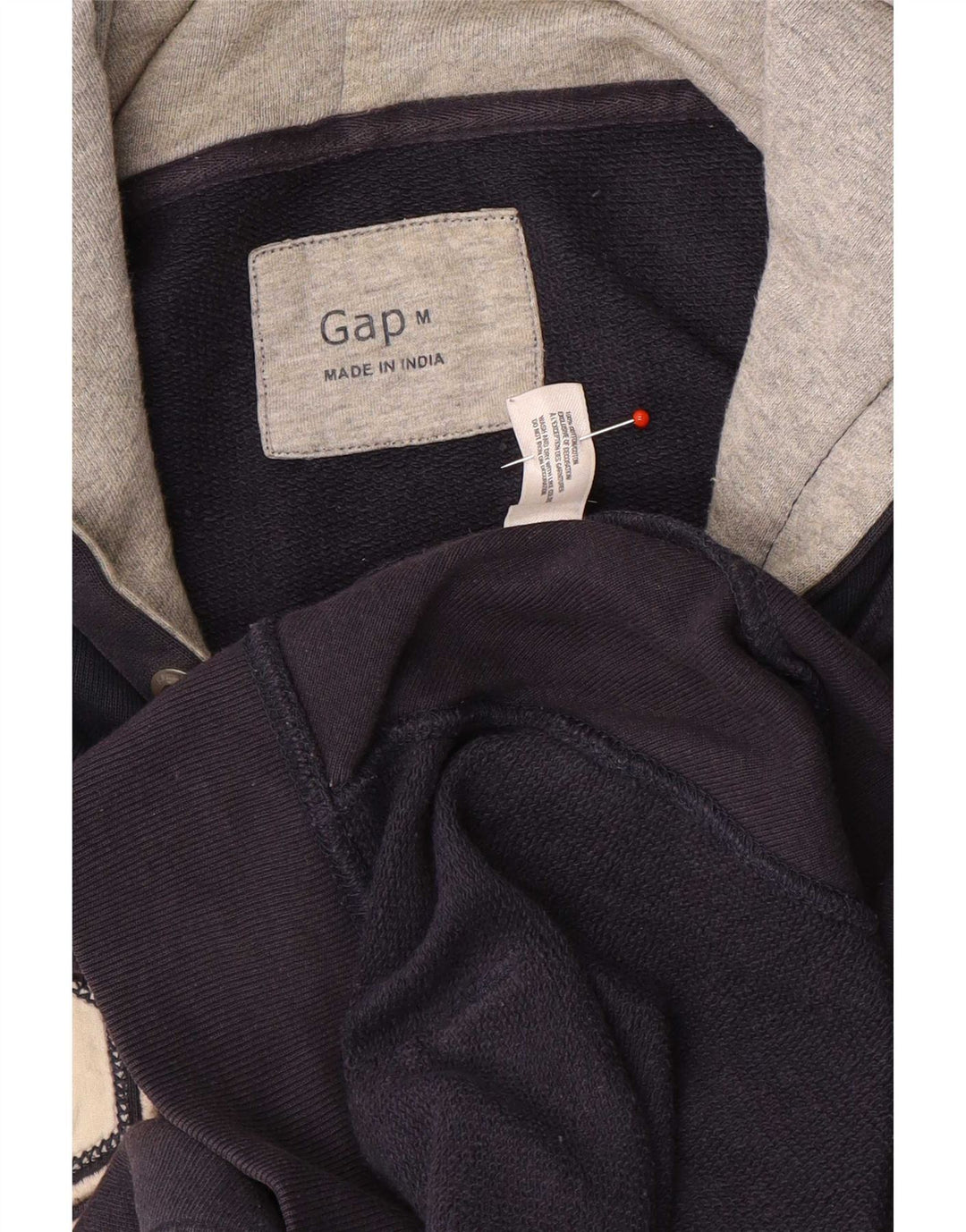 Мужской джемпер с капюшоном Gap с рисунком, средний, темно-синий, хлопковый
