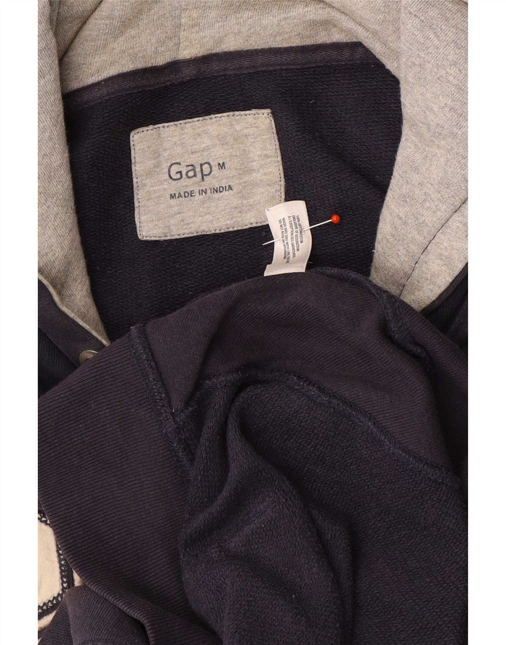 Мужской джемпер с капюшоном Gap с рисунком, средний, темно-синий, хлопковый
