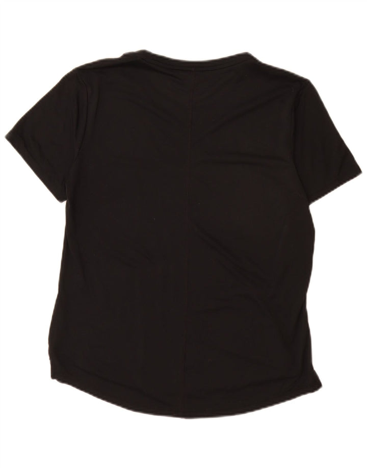 Женская футболка Nike Dri Fit Top UK 10, маленькая, черная, полиэстер