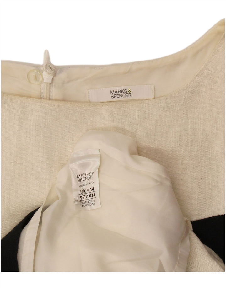 Женское платье-футляр Marks & Spencer UK 14, среднее, разноцветное, с цветными блоками