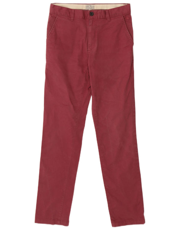 Мужские брюки-чиносы Jack Wills W30 L31 красные, хлопковые
