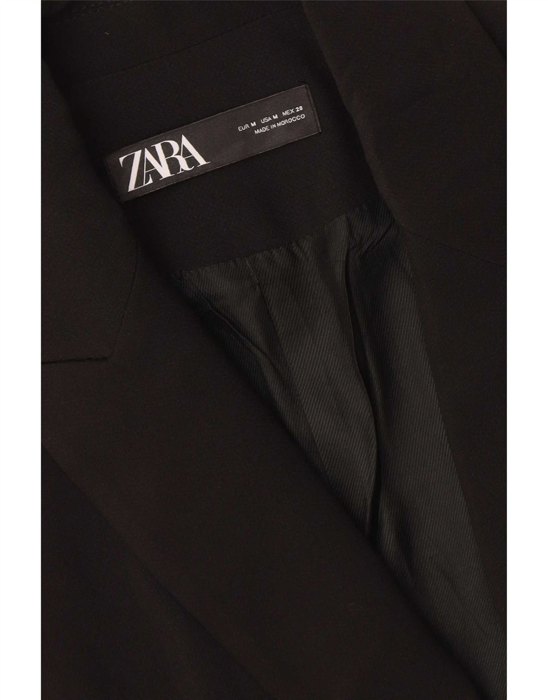 Женский удлиненный жилет Zara UK 14, средний черный полиэстер