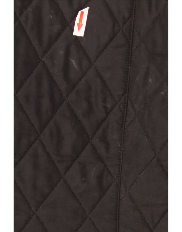 Женская стеганая куртка в стиле милитари Barbour UK 14, большая, черная, полиэстер
