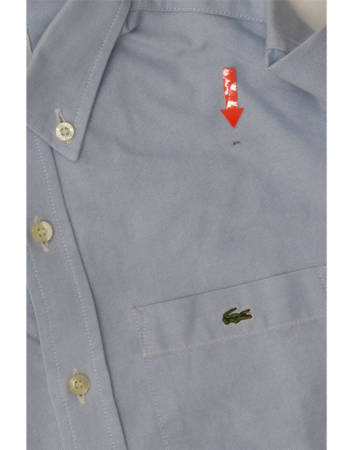 Рубашка LACOSTE для мальчиков 7-8 лет, синяя, хлопок