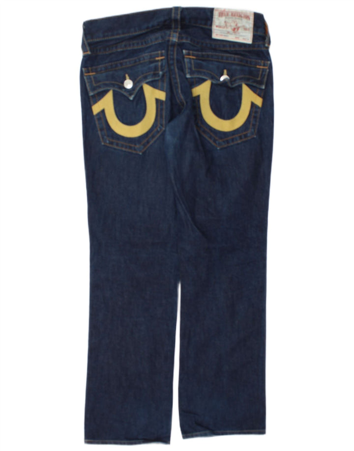 Мужские прямые джинсы True Religion W30 L31, синий хлопок