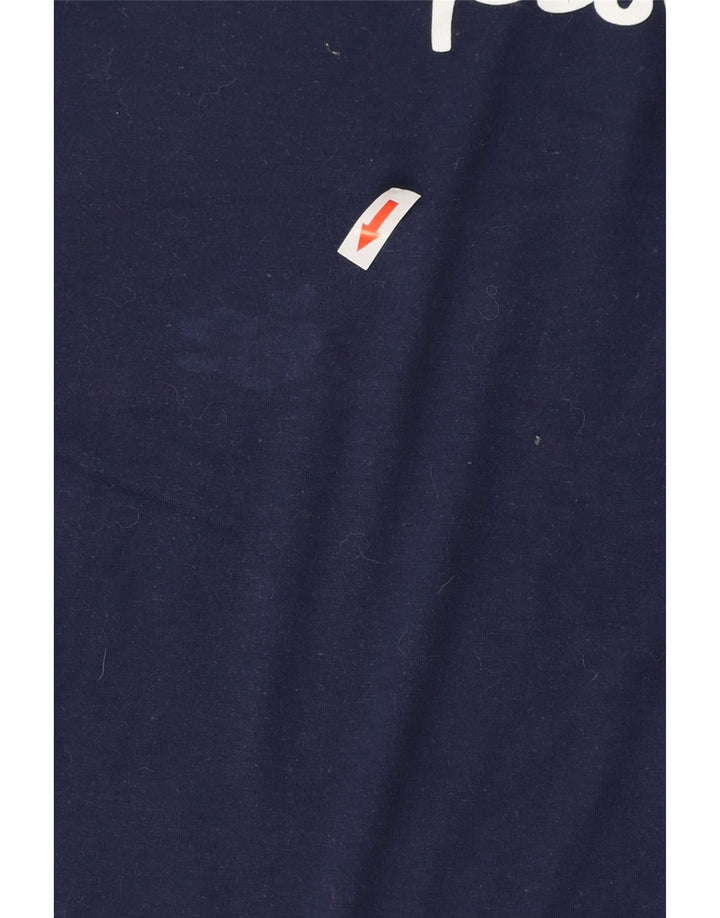 Женская футболка с рисунком CHAMPION Top UK 12 Medium Navy Blue