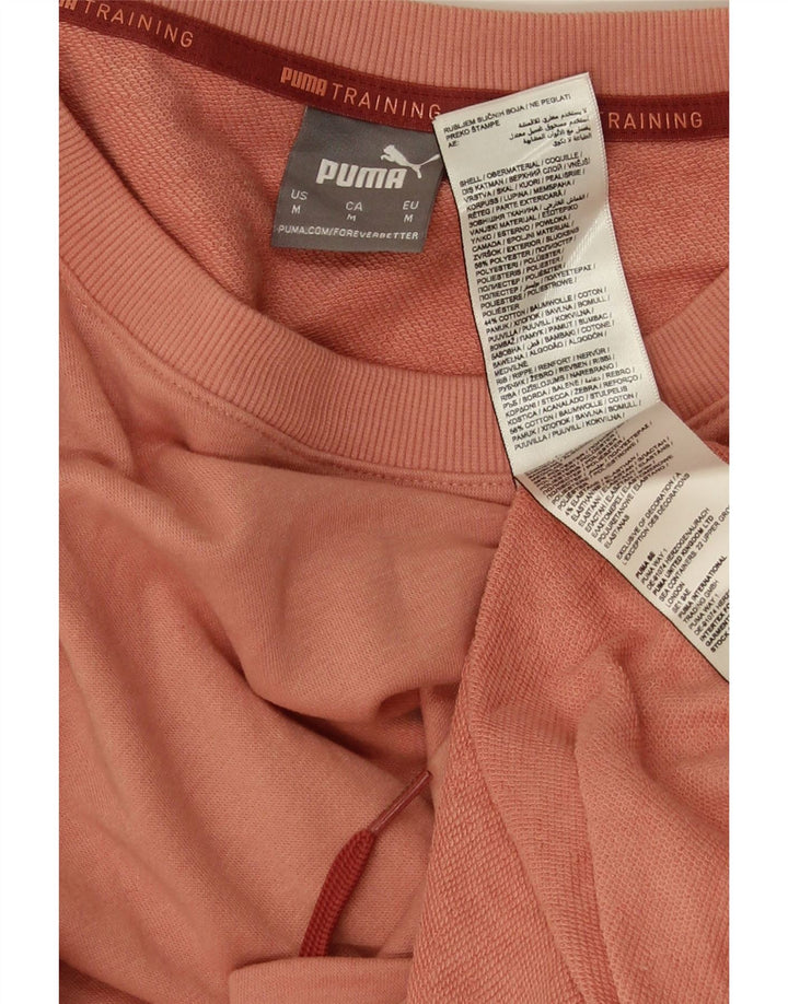 Женский укороченный свитшот оверсайз Puma UK 14, средний оранжевый полиэстер