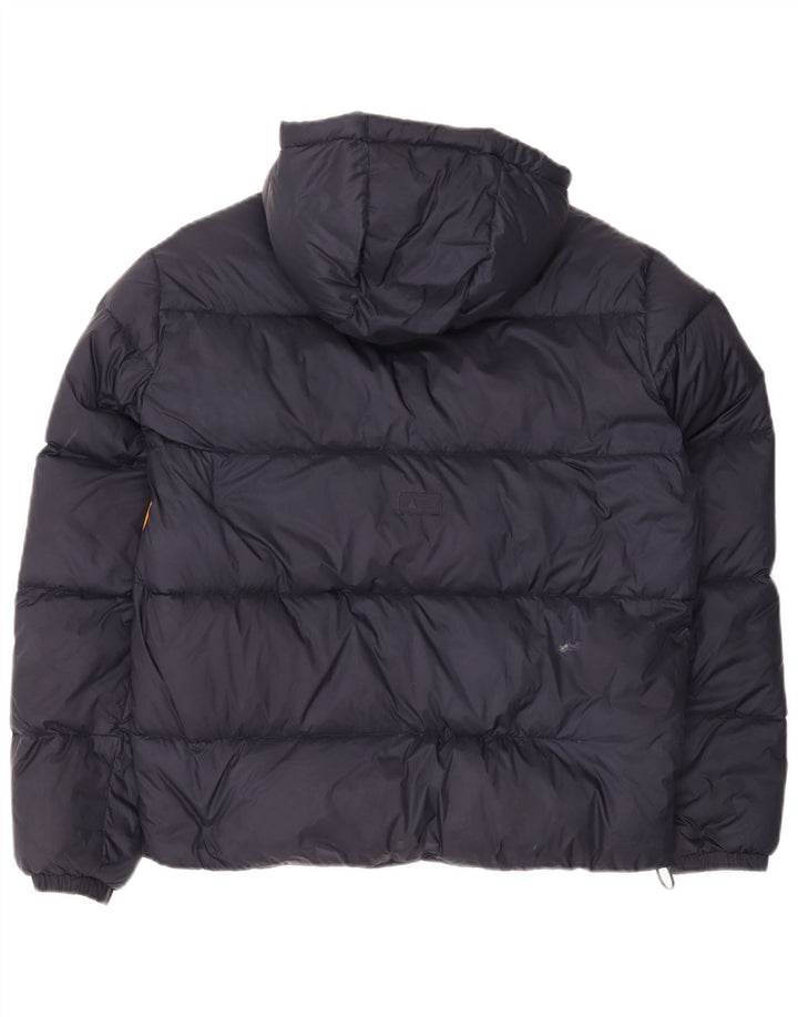 Мужская стеганая куртка Ellesse Heritage UK 36, маленькая, темно-синяя, с цветными блоками