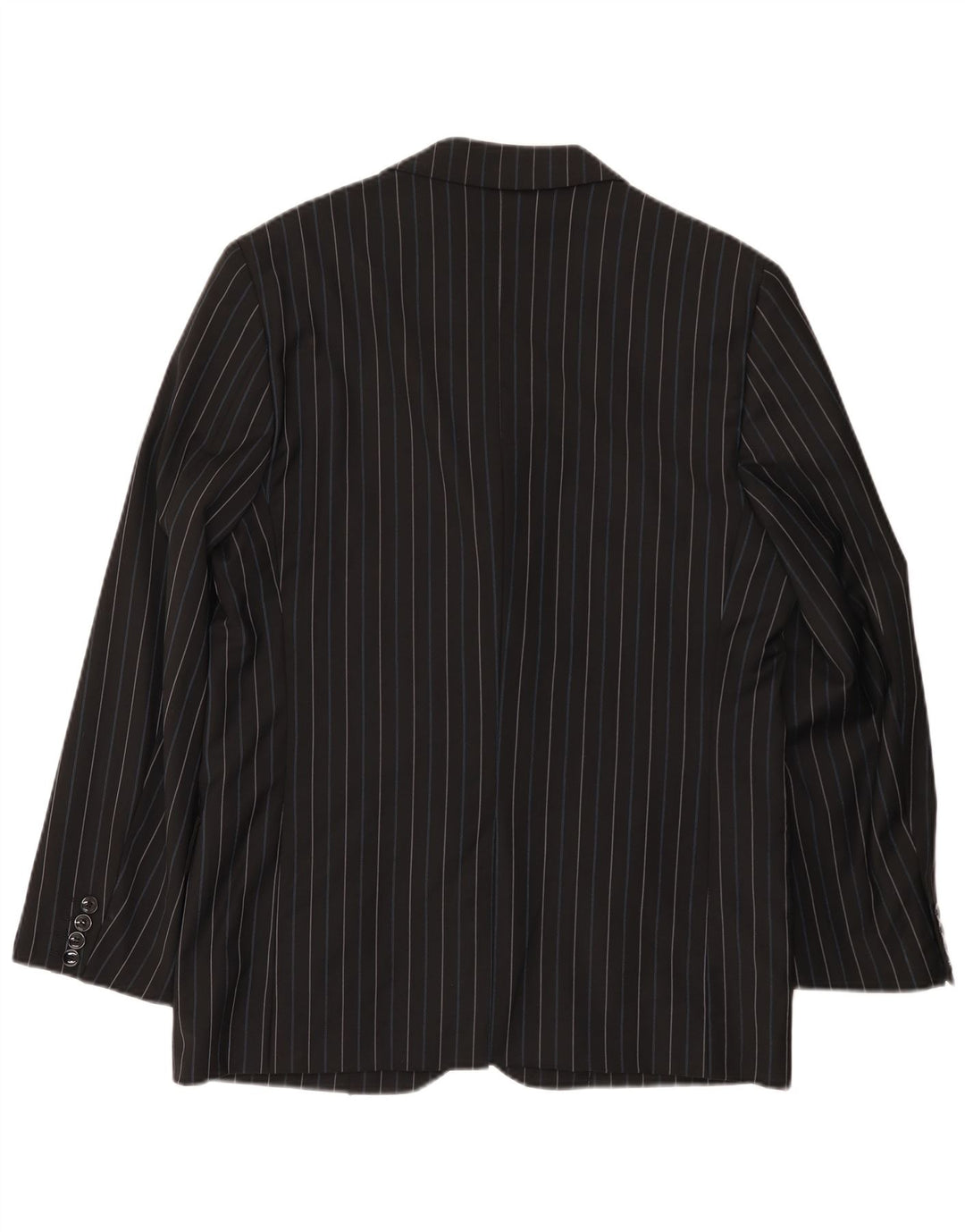 Мужской пиджак Peter & Sons на 3 пуговицах IT 54 2XL, черная полосатая шерсть