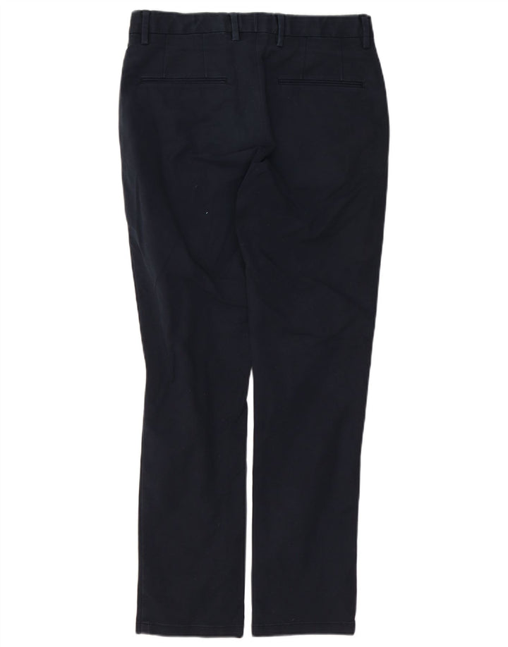 REISS Мужские прямые брюки-чиносы W30 L28 Темно-синие, хлопок