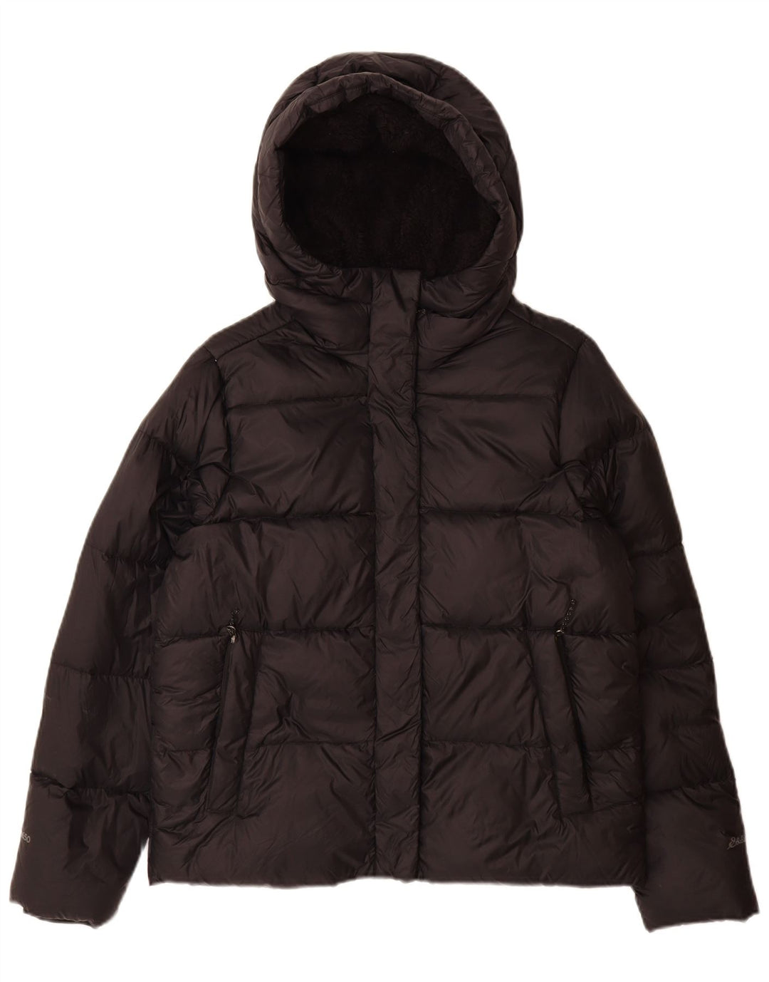 Женская утепленная куртка с капюшоном Eddie Bauer UK 14, средний черный нейлон