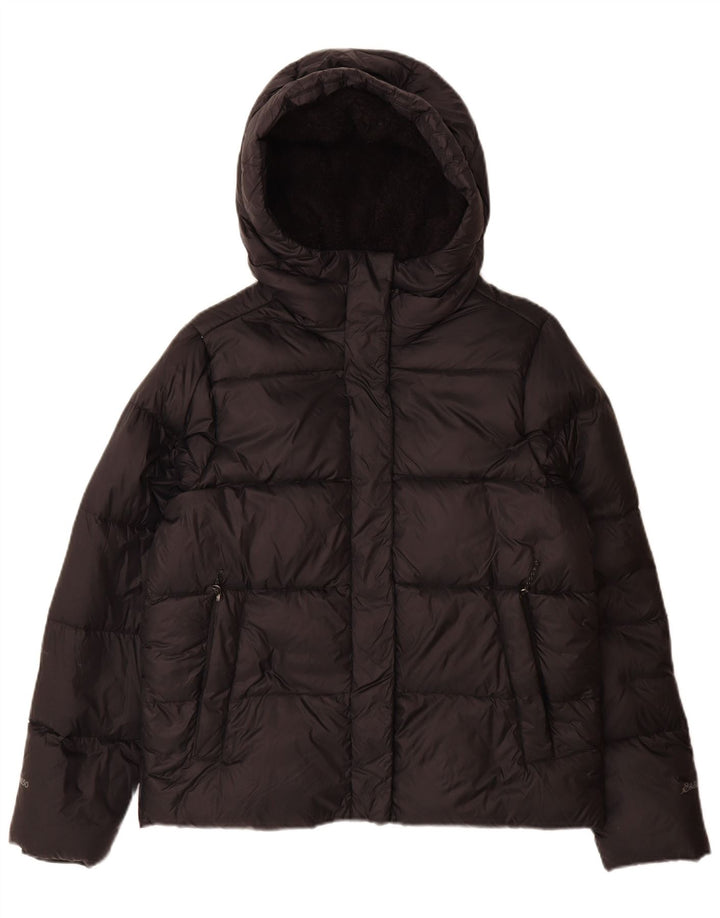 Женская утепленная куртка с капюшоном Eddie Bauer UK 14, средний черный нейлон