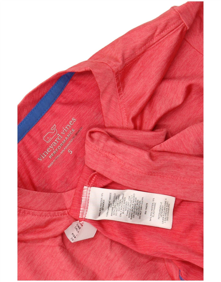 Футболка с графическим рисунком VINEYARD VINES для мальчиков, топ 4–5 лет, розовая