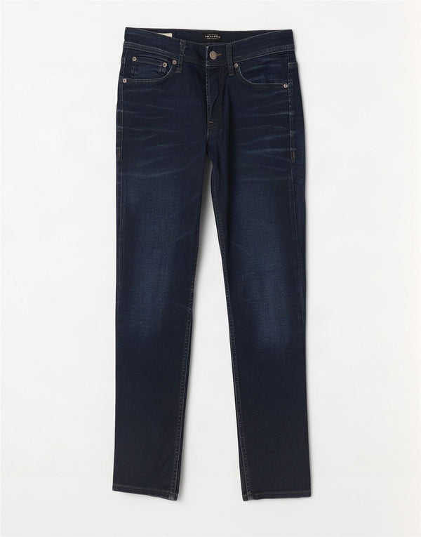 Мужские джинсы Jack & Jones Tim Slim W30 L30, темно-синий, хлопок