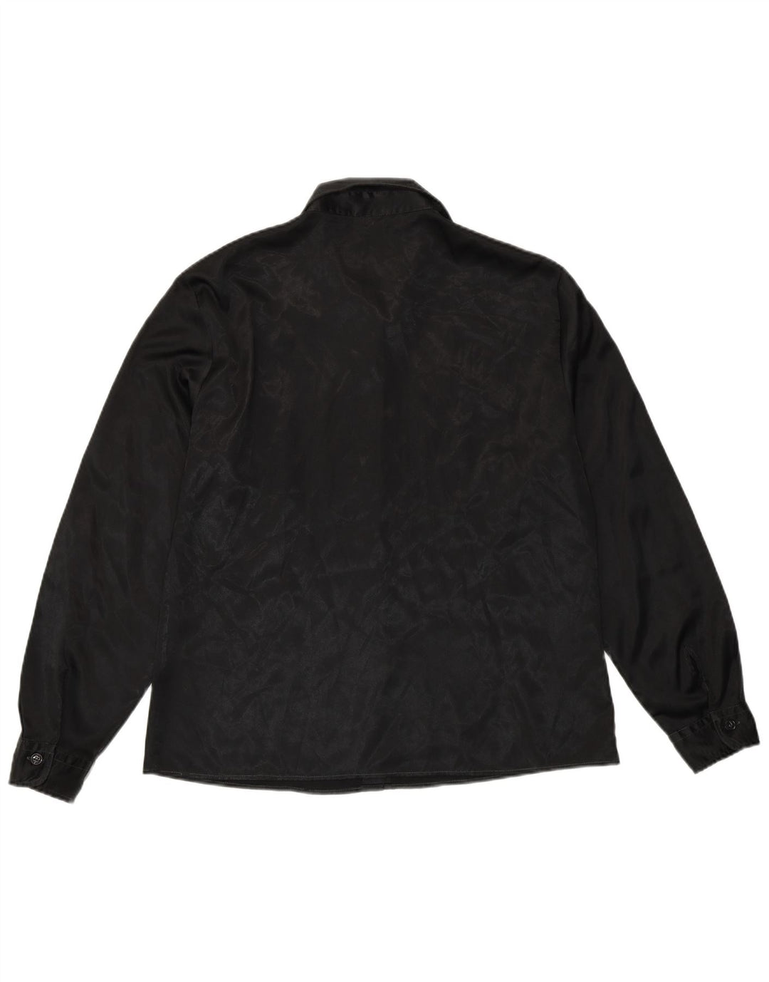 Женская рубашка Benetton IT 48 XL, черная, полиэстер с животным принтом