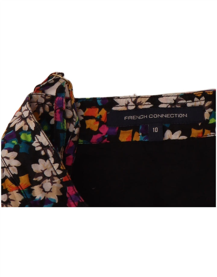 FRENCH CONNECTION Womens Sundress UK 10 Small Multicoloured Floral Cotton