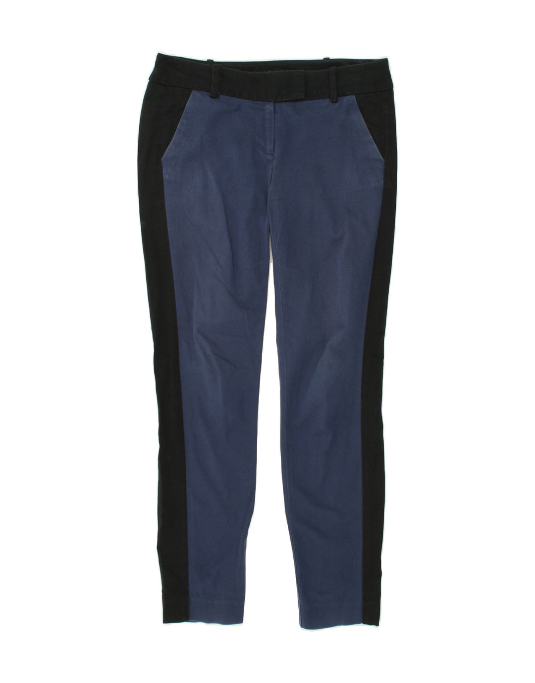 MOSSIMO Womens Slim Chino Trousers US 4 Small W28 L29  Blue Colourblock Vintage Mossimo and Second-Hand Mossimo from Messina Hembry 