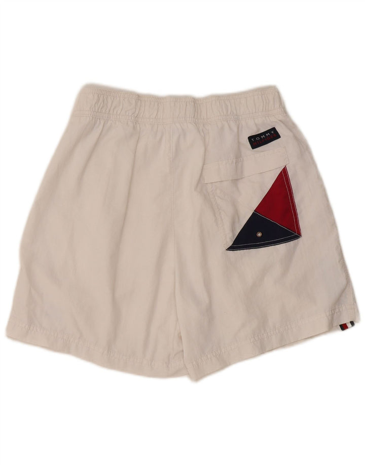 Женские шорты для плавания с рисунком Tommy Hilfiger UK 12, средние, белые