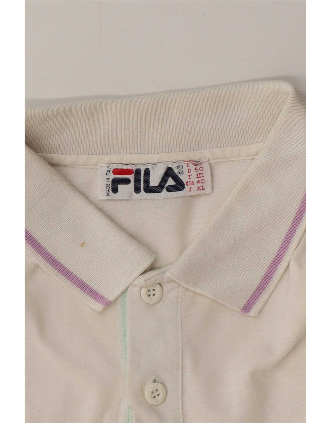 Мужская рубашка-поло Fila IT 50 Medium White