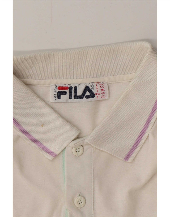 Мужская рубашка-поло Fila IT 50 Medium White