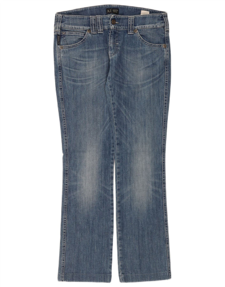Женские прямые джинсы Armani W28 L30 синие, хлопок