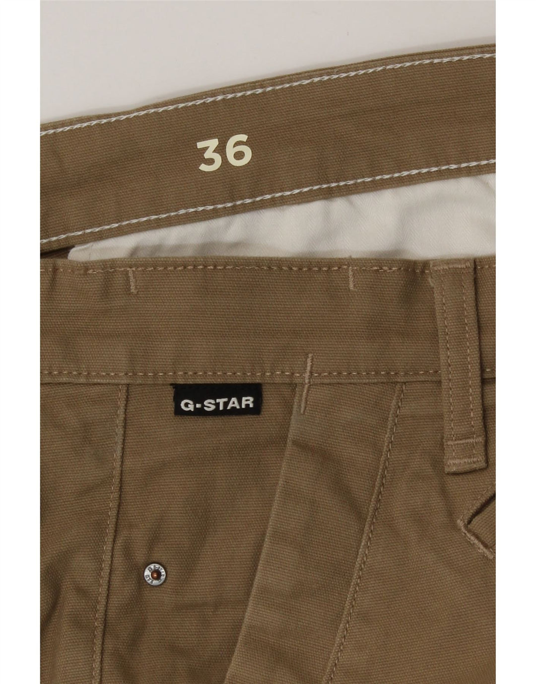 Мужские шорты чинос G-Star W36, большой цвет хаки, хлопок