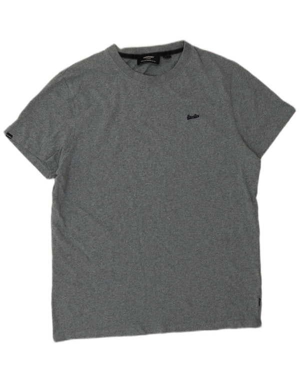 Мужская футболка Superdry Top XL, серый хлопок с крапинками