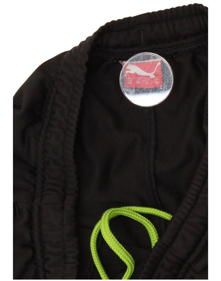 Спортивный костюм Puma для мальчиков с графическим рисунком, брюки для бега, 13–14 лет, черный полиэстер