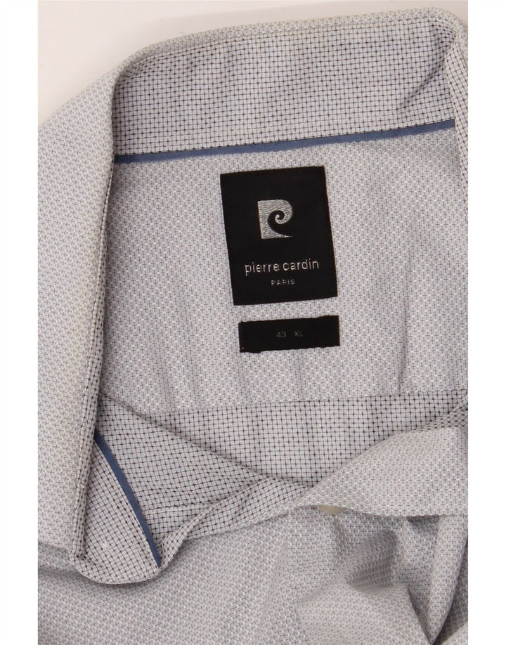 Рубашка мужская PIERRE CARDIN размер 43 XL синяя в крапинку