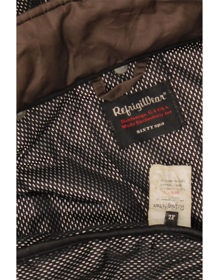 REFRIGIWEAR Женская стеганая куртка с капюшоном UK 18 XL Коричневая