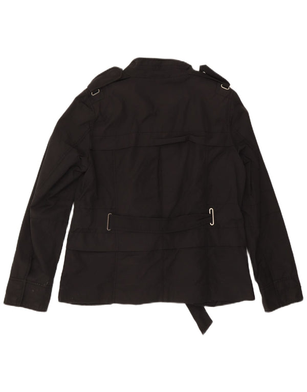 Женская куртка в стиле милитари Zara UK 18 XL, черный хлопок